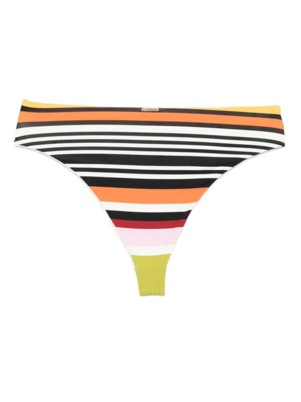 Cala de la Cruz Gestreepte bikinislip - Zwart