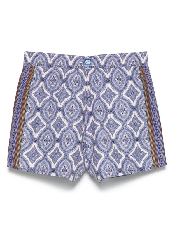 ETRO Zwembroek met geometrische print - Blauw