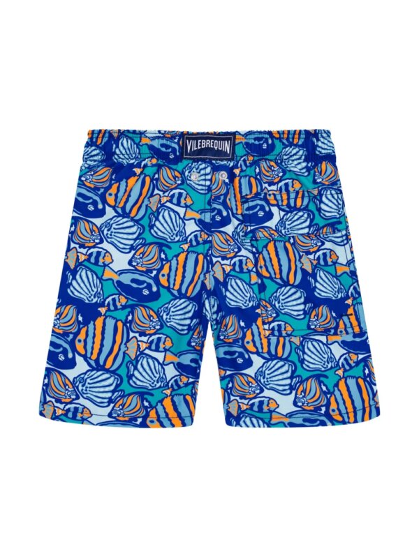 Vilebrequin Kids Fishy Vibes zwembroek - Blauw