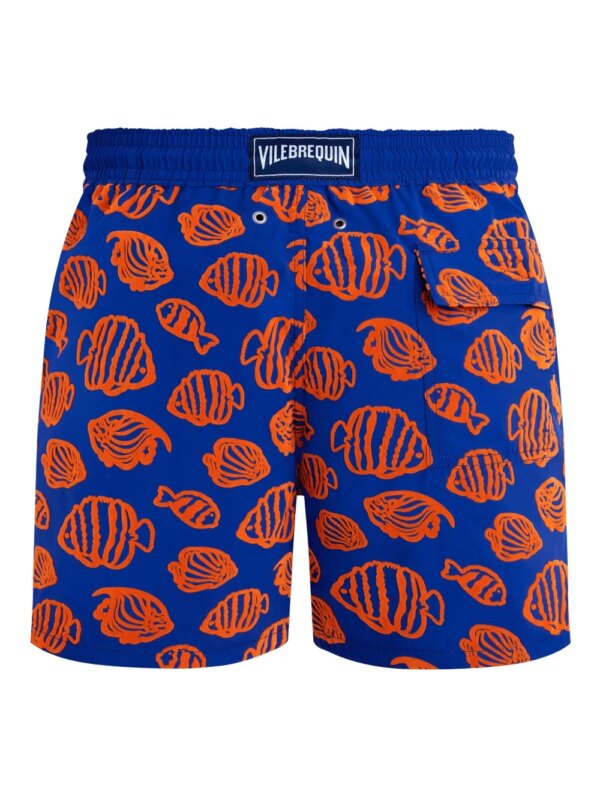 Vilebrequin Flocked Fishy Vibes zwembroek - Blauw