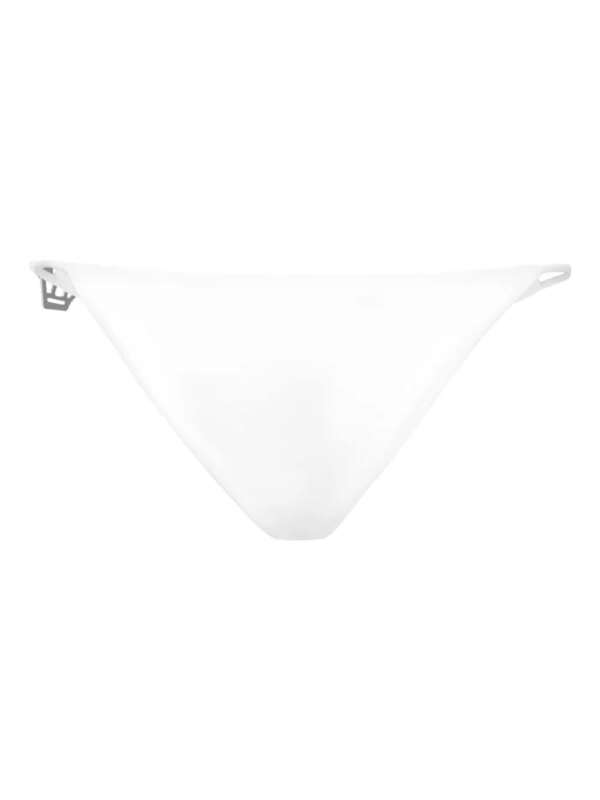 Philipp Plein Bikinislip verfraaid met kristallen - Wit