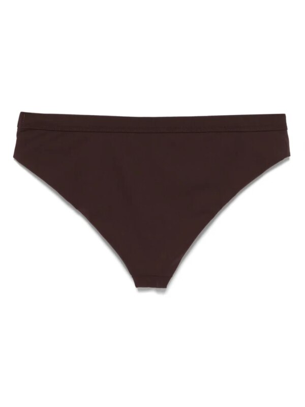 Jil Sander Bikinislip met elastische tailleband - Bruin