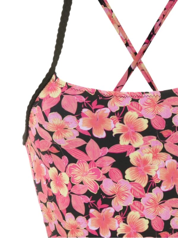 Amir Slama Body met bloemenprint - Roze