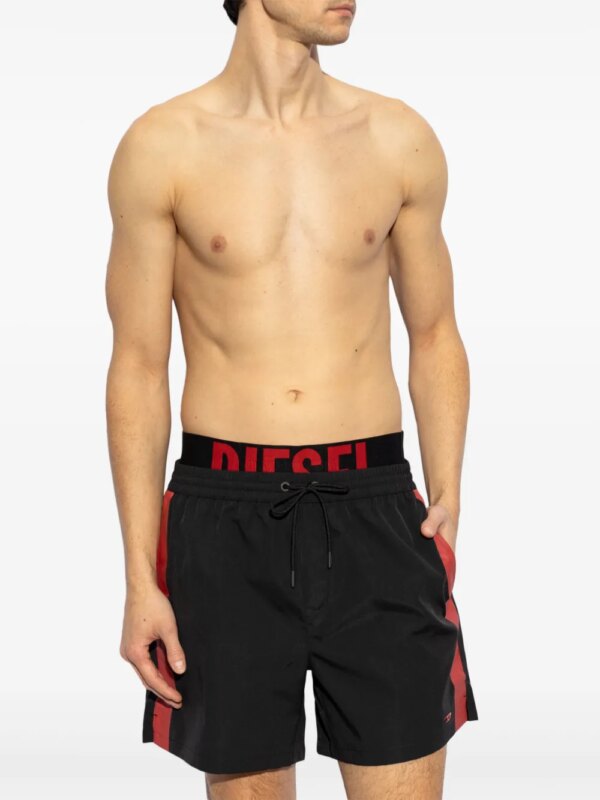 Diesel Zwembroek met logopatch - Zwart