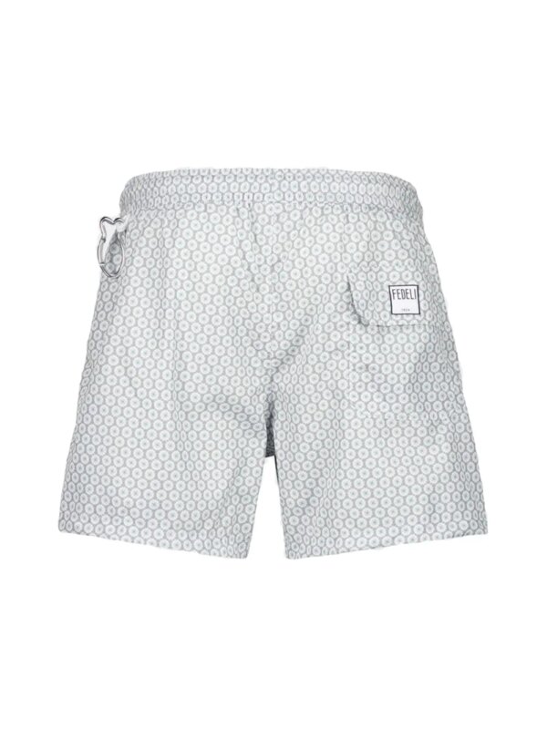 Fedeli Zwembroek met geometrische print - Grijs