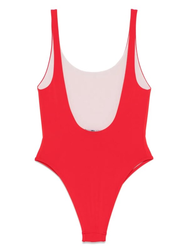 Balmain Badpak met logopatch - Rood