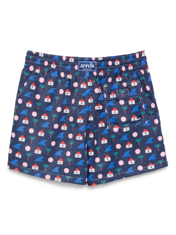 Arrels Barcelona x Matias Larrain klassieke zwembroek - Blauw