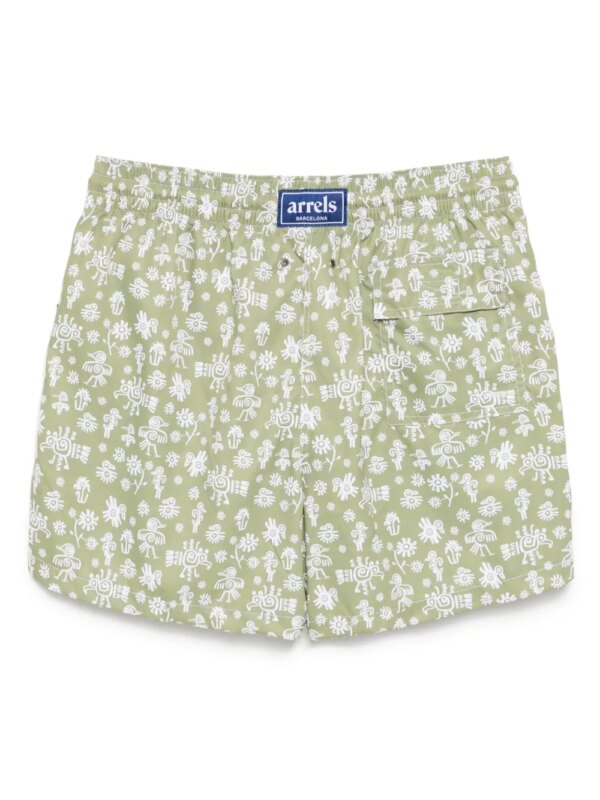 Arrels Barcelona x Marion Deuchars klassieke zwembroek - Groen