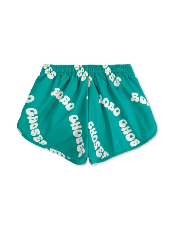 Bobo Choses Zwembroek met logoprint - Groen