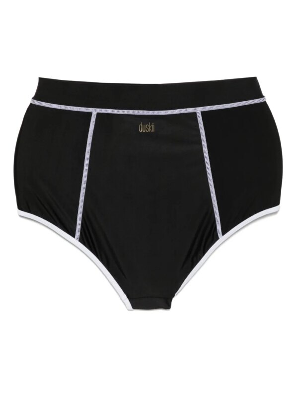 Duskii High waist zwembroek met rits - Zwart