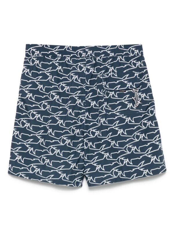 Paul & Shark Zwembroek met print - Blauw