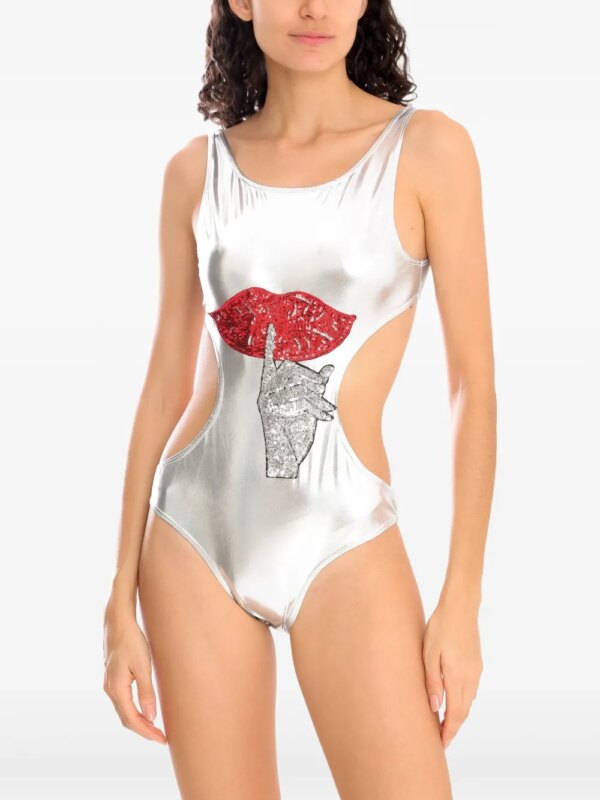 Brigitte Shiu Carnaval badpak - Zilver