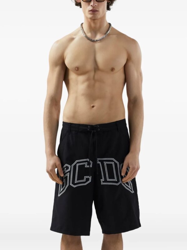 GCDS Essentials Lounge zwembroek - Zwart