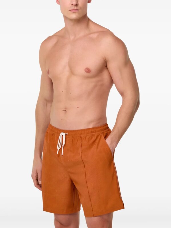Boggi Milano Zwembroek met logoprint - Oranje