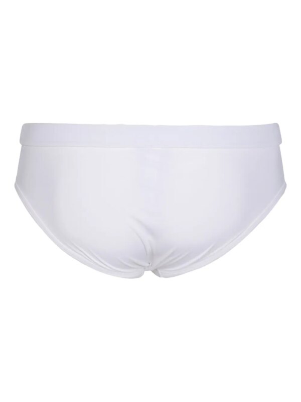 Dolce & Gabbana Zwembroek met logoplakkaat - Wit