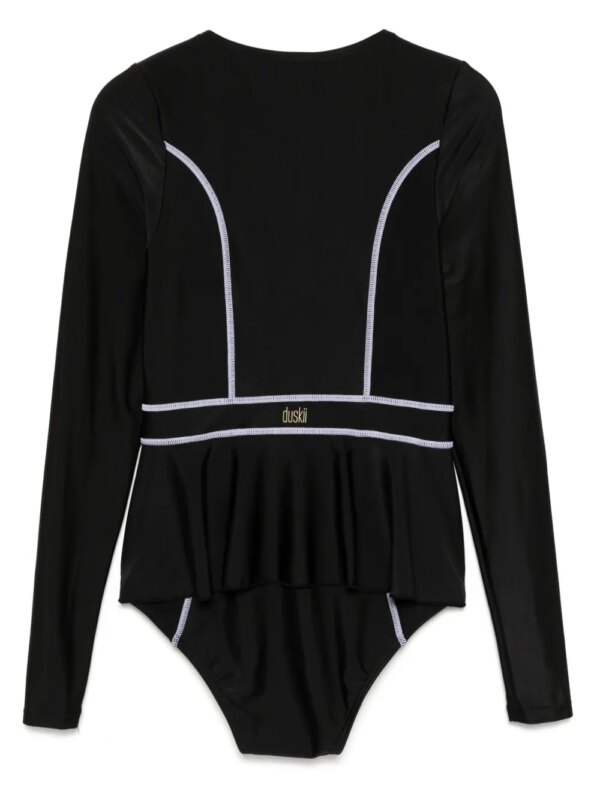 Duskii Elle badpak met lange mouwen - Zwart