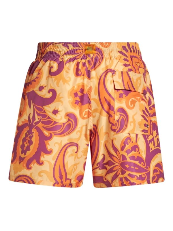 ETRO Zwembroek met paisley-print - Oranje