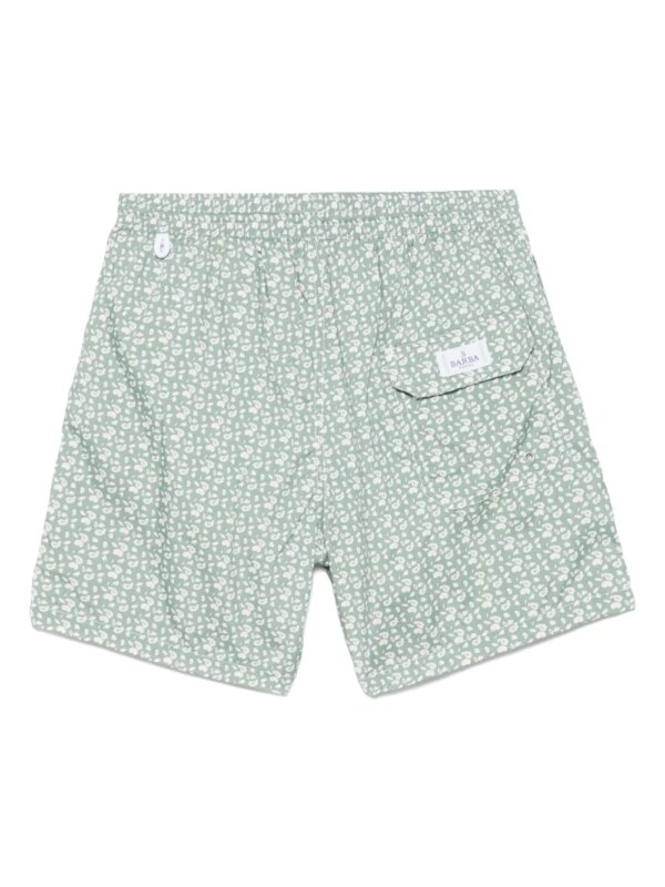Barba Zwembroek met paisley-print - Groen