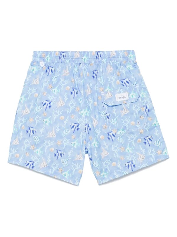 Barba Zwembroek met print - Blauw