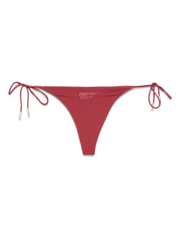 Patrizia Pepe Bikinislip met rubberen logo - Rood