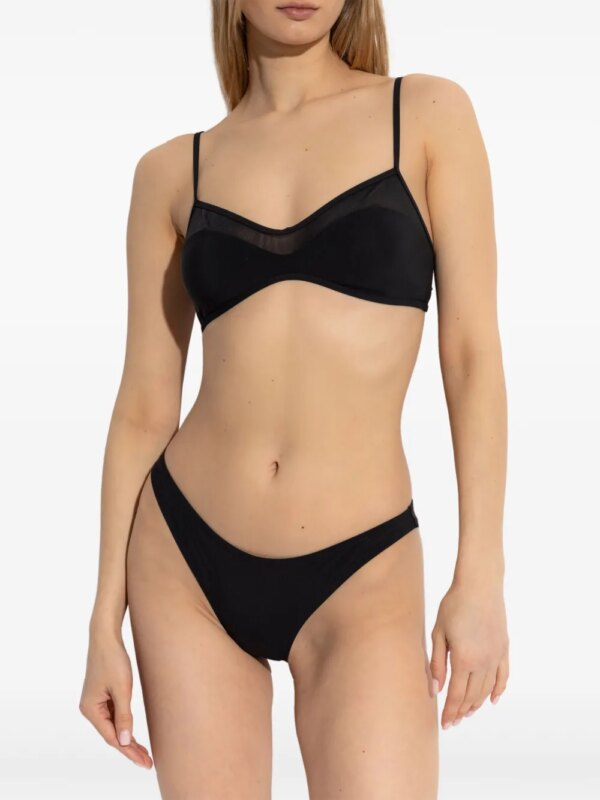 Tory Burch Bikinitop met doorzichtig vlak - Zwart