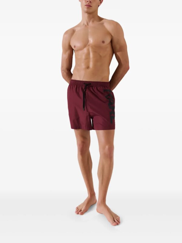 Karl Lagerfeld Zwembroek met logoprint - Rood