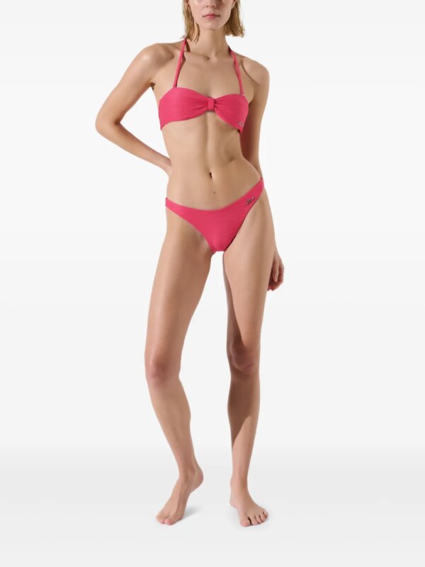 Karl Lagerfeld Bikinislip met logoplakkaat - Roze