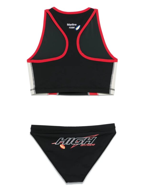 Martine Rose Bikini met colourblocking - Zwart