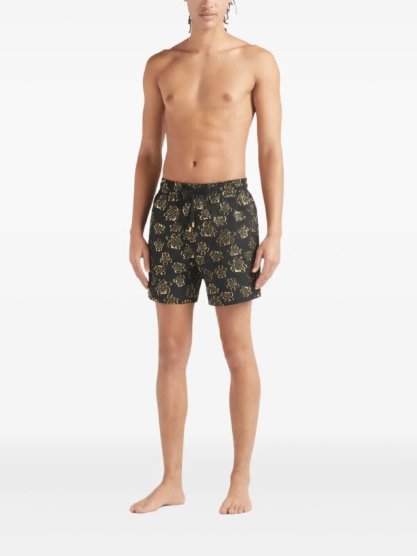 Vilebrequin Ronde des Tortues zwembroek - Zwart