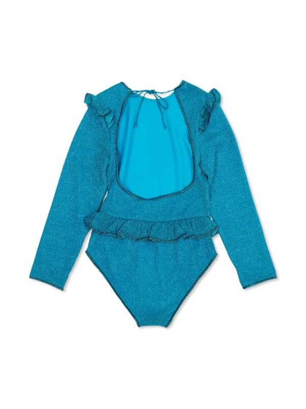 Oseree Kids Lurex badpak - Blauw