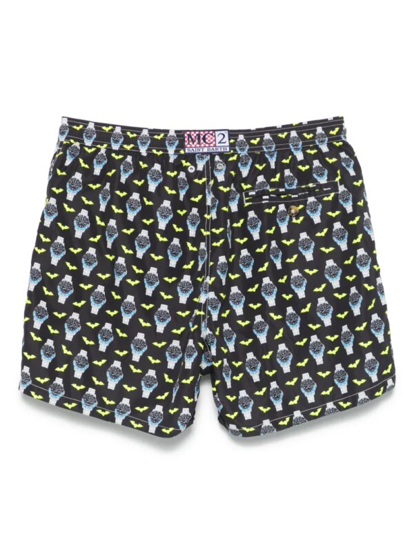 MC2 Saint Barth Zwembroek met print - Zwart