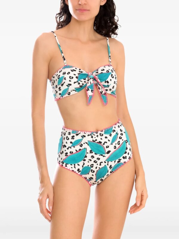 Brigitte Bikini met print - Wit