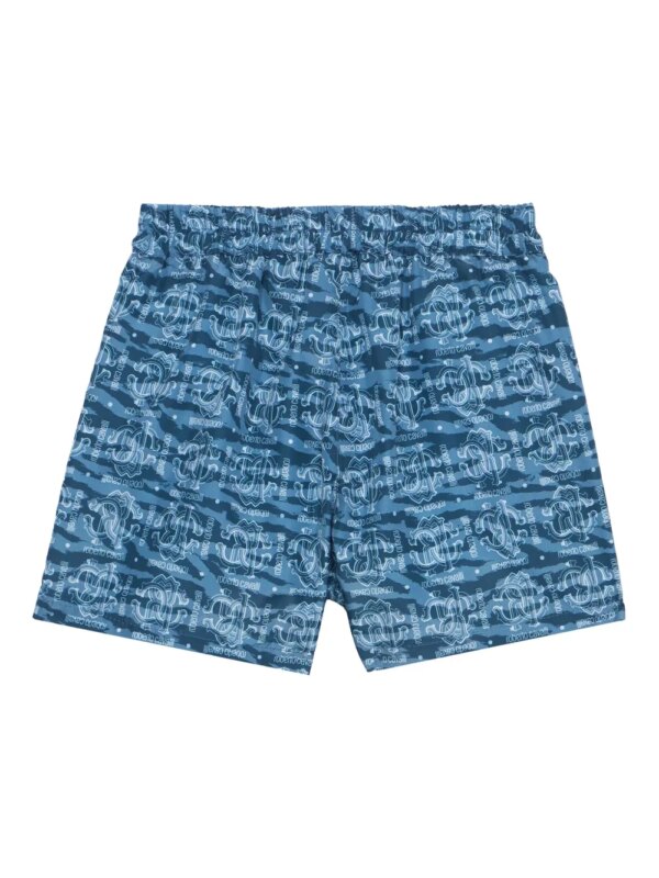 Roberto Cavalli Junior Zwembroek met logoprint - Blauw