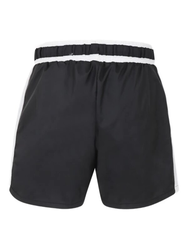 John Richmond Junior Zwembroek met logoprint - Zwart