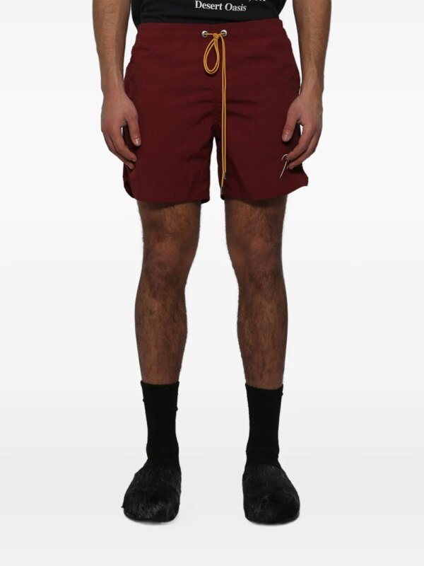 RHUDE Zwembroek met logo - Rood