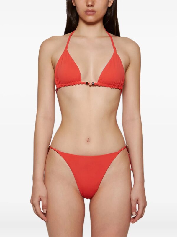 BOUND Triangel bikini met kralen - Rood