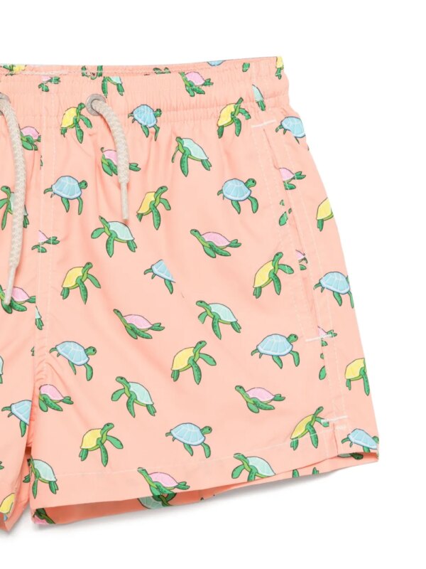 MC2 Saint Barth Kids Zwembroek met citroenprint - Oranje