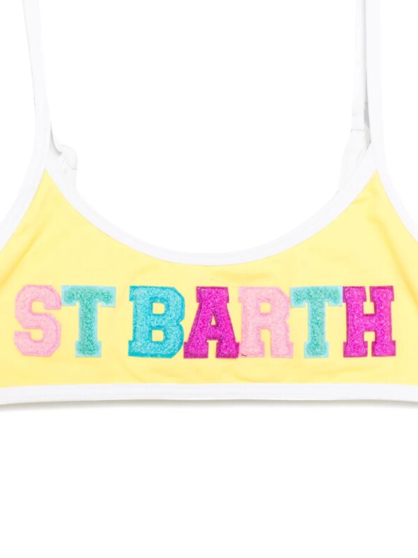 MC2 Saint Barth Kids Bikini met logopatch - Geel