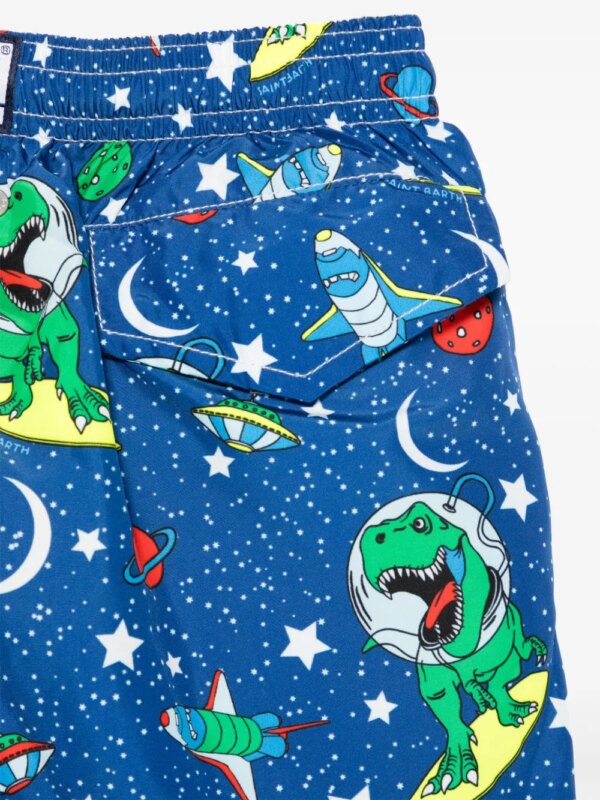 MC2 Saint Barth Kids Zwembroek met print - Blauw