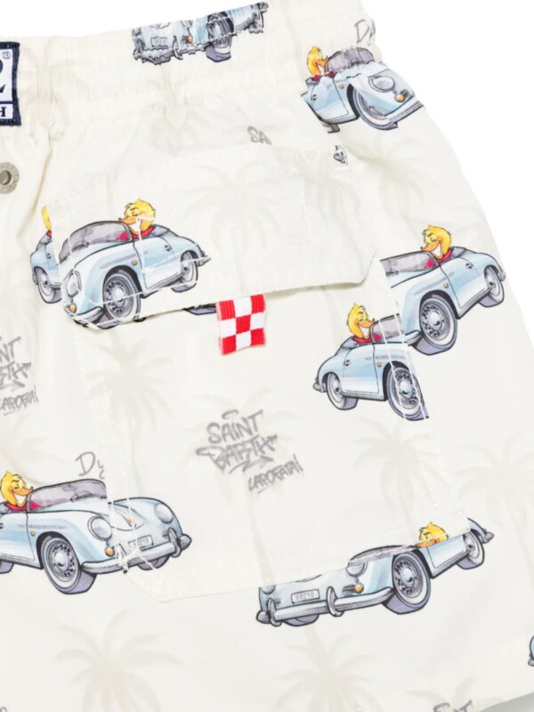 MC2 Saint Barth Kids Jean zwembroek - Beige