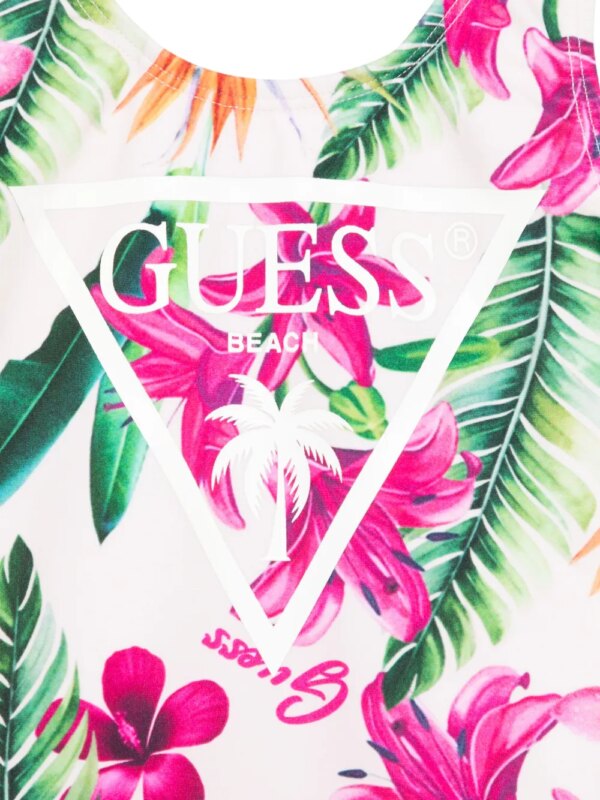 guess kids Badpak met logoprint - Beige