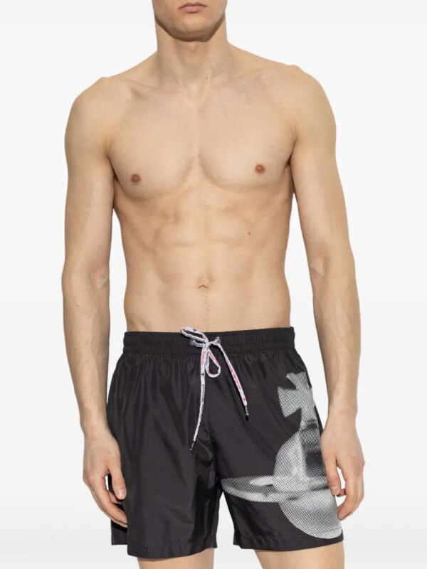 Vivienne Westwood Pixel Orb zwembroek - Zwart