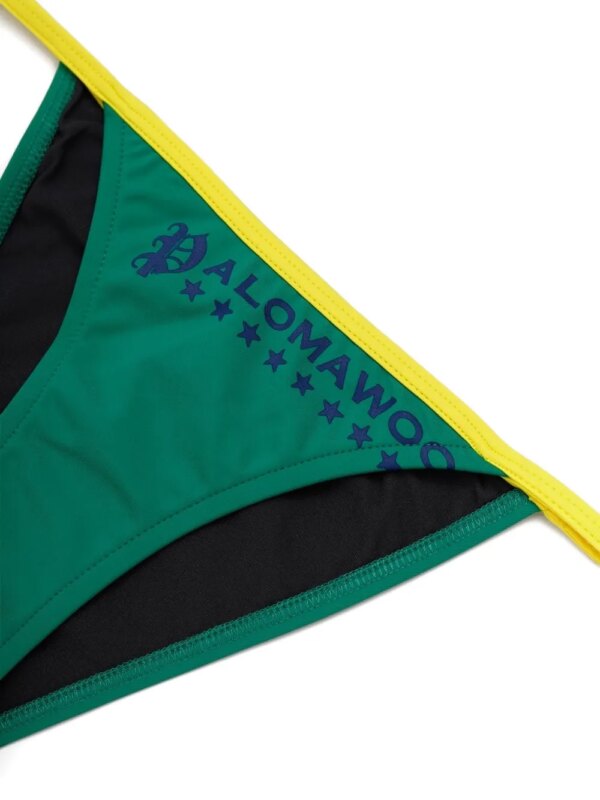 Paloma Wool Bikinislip met logoprint - Groen