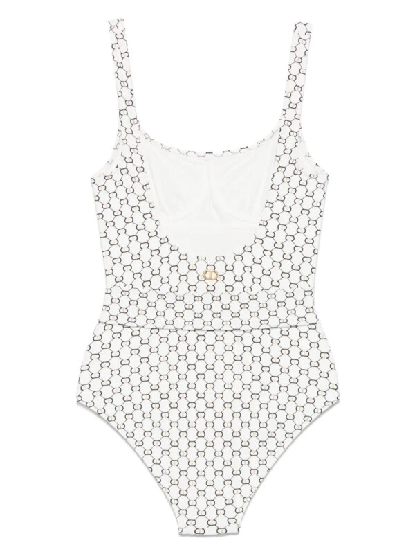 TWINSET Badpak met logoprint - Wit