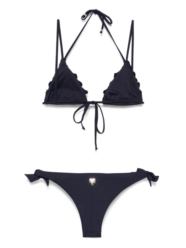TWINSET Bikini met bloemapplicatie - Blauw