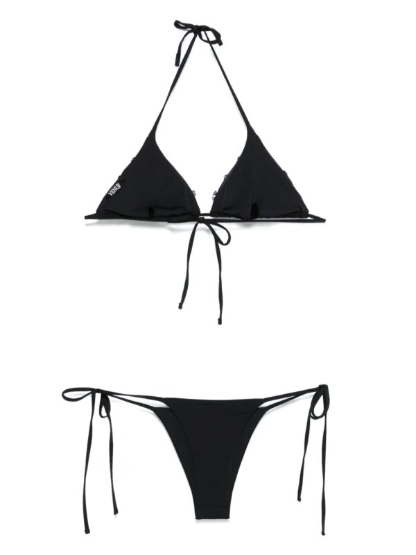 VENUJA Bikini verfraaid met kristallen - Zwart