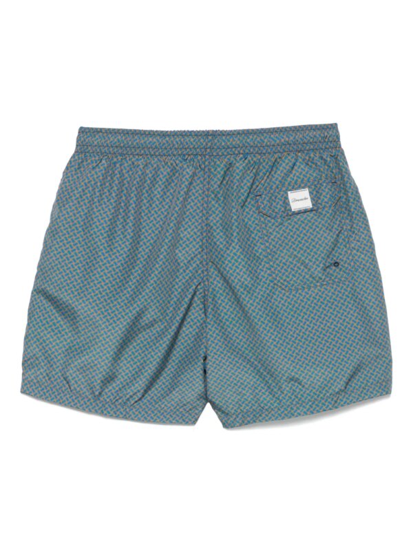 Drumohr Zwembroek met monogram - Blauw