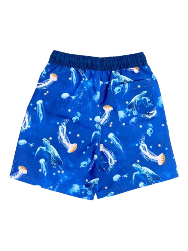 SOLISWIM KIDS Zwembroek met schildpadprint - Blauw