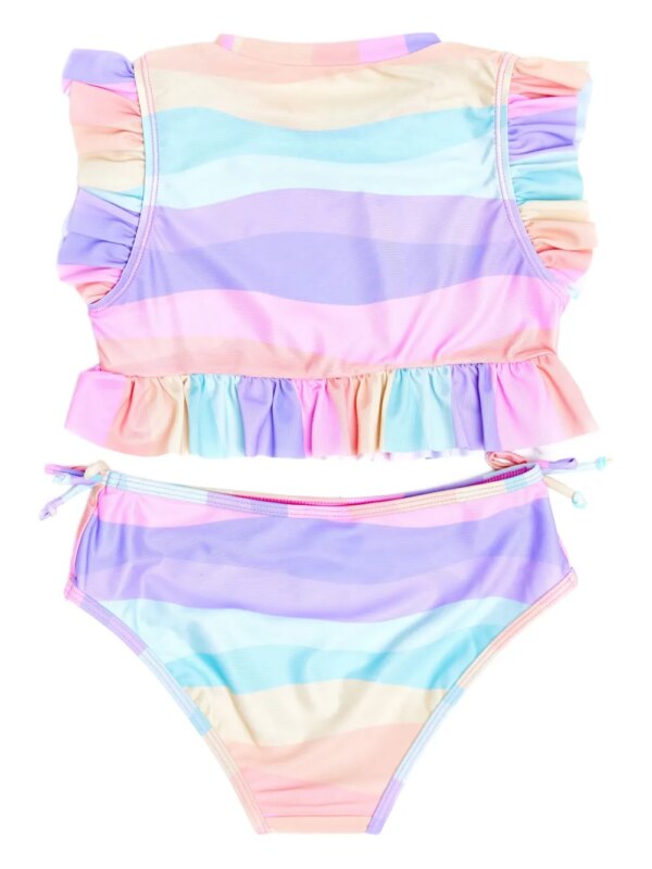 SOLISWIM KIDS Tankini met ruches - Paars