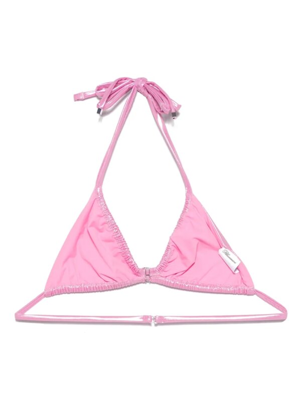 Blumarine Rose glanzende bikinitop - Roze
